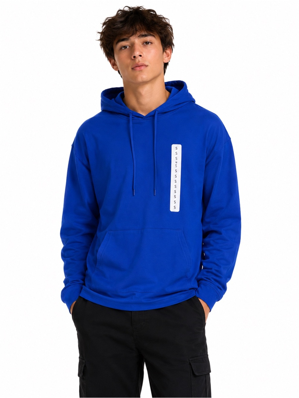 Men's Royal Blue Performance Hooded Jacket